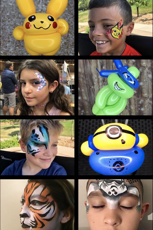 Rent a face painter character today