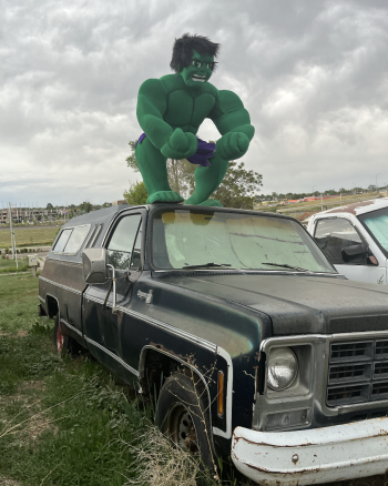 Hire or Rent a Green Muscle Character 