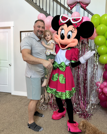 Hire or Rent a Pink/Green Mouse