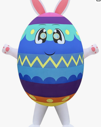 Hire or Rent an Inflatable Blue Egg Character