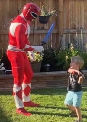 Hire or Rent a Red Ranger Character